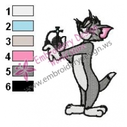 Tom and Jerry Embroidery Design 06